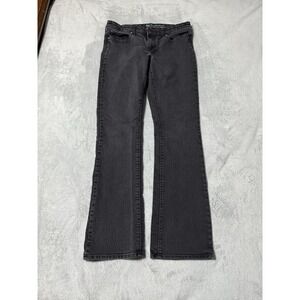 GAP Women's 10 Black Dark Wash Sexy Bootcut Fit Denim Jeans 32x31.5